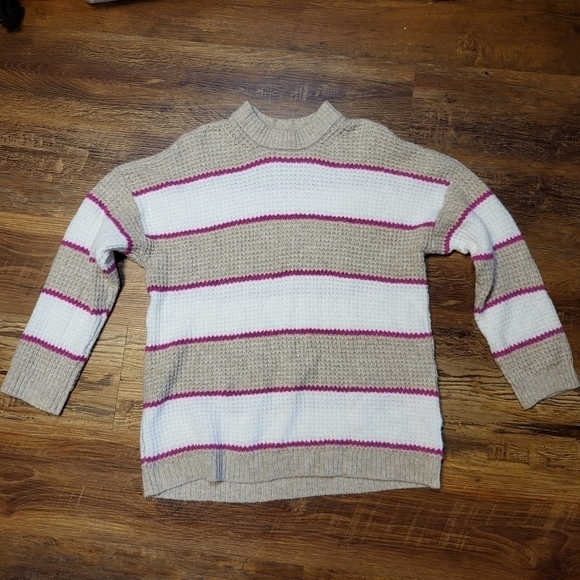 AMERICAN EAGLE XS WOMEN'S OVERSIZED SWEATER STRIPES - Picture 7 of 9